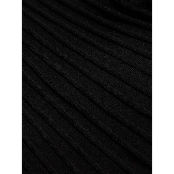 NEW, Veronica Beard Elthea Rib-Knit Belted Midi-Dress in Black Size M #MD1141 - Picture 5 of 10